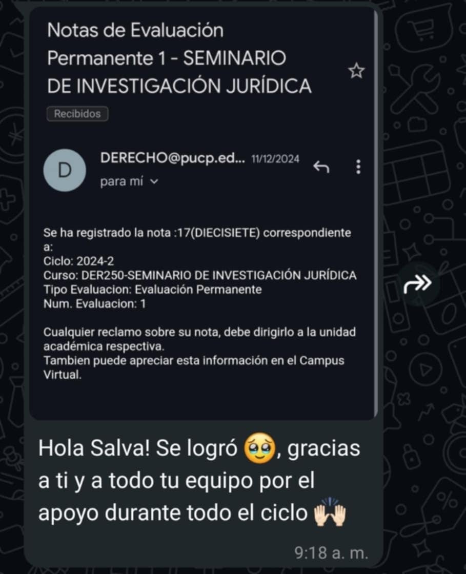 Testimonio Seminario 1